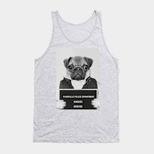 Mug Shot with Criminal Pug Tank Top